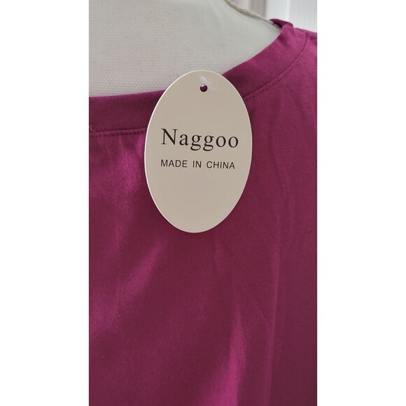 Naggoo Short Sleeve Split Maxi Dress with Pockets Sz XXL - Picture 5 of 6